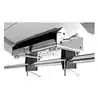 Double fixation balcon diamètre 28.5/32mm pour barbecue rectangulaire
