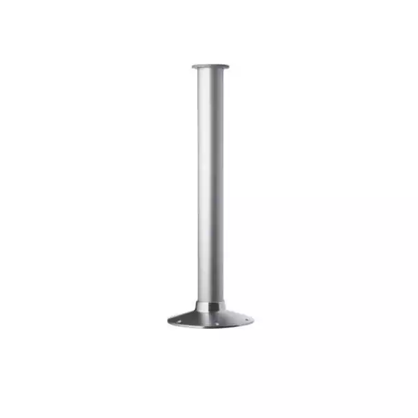 Colonne de table Triton 1D alu lisse diamètre 76mm H 675mm + base alu anodisé ZWA64070