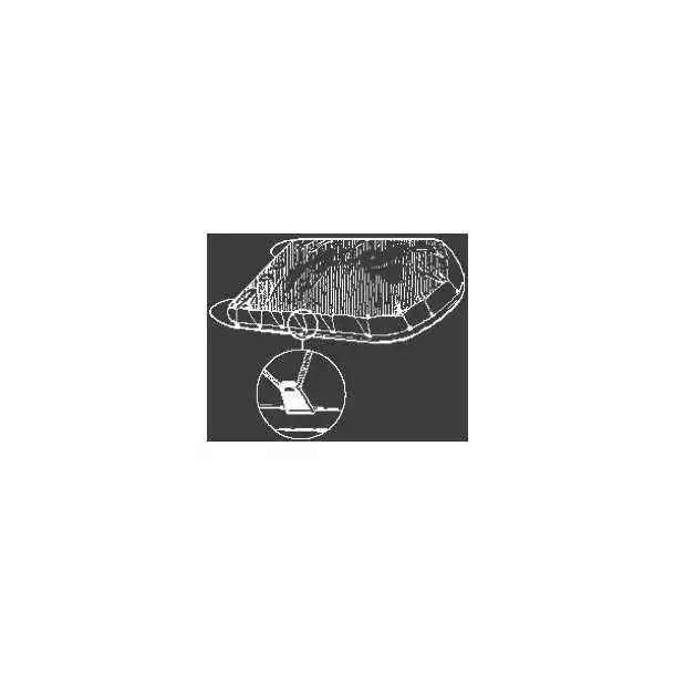 Crochet plastique blanc pour housse de bateau pneumatique Vendu par 20 Crochet plastique blanc pour housse de bateau pneumatique Vendu par 20
