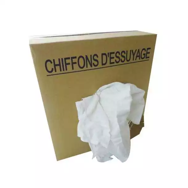 Balotin de chiffon t-shirt blanc extra 1KG Vendu par 10