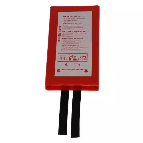 Couverture anti-feu dimensions 1,20 m x 1,20 m 100% fibre de verre