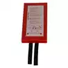 Couverture anti-feu dimensions 1,20 m x 1,20 m 100% fibre de verre