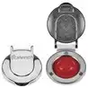 Contacteur à pied descente interrupteur caoutchouc rouge capot inox