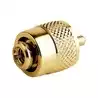 Connecteur PL259 male RG58C/U plaqué or sans soudure