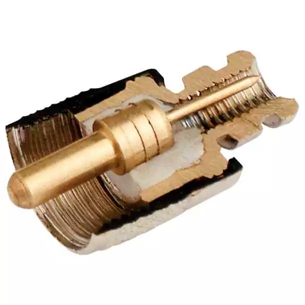 Connecteur PL259 male RG58C/U plaqué or sans soudure
