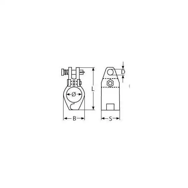 Collier ouvrant pour tube A4 diamètre 30mm