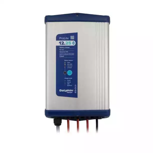 Chargeur Dolphin ProLite 12V – 25A – 3 sorties – Bluetooth – IP65