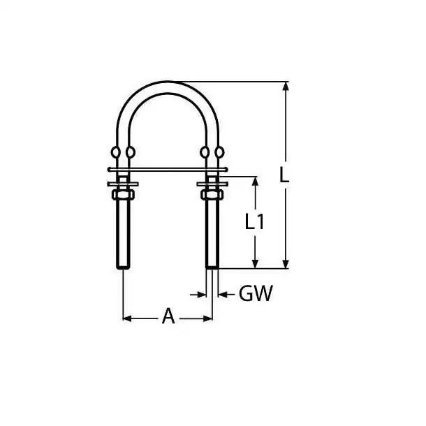 Cadène à fil Inox A2 M4 Longueur 64mm