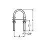 Cadène à fil Inox A2 M4 Longueur 64mm