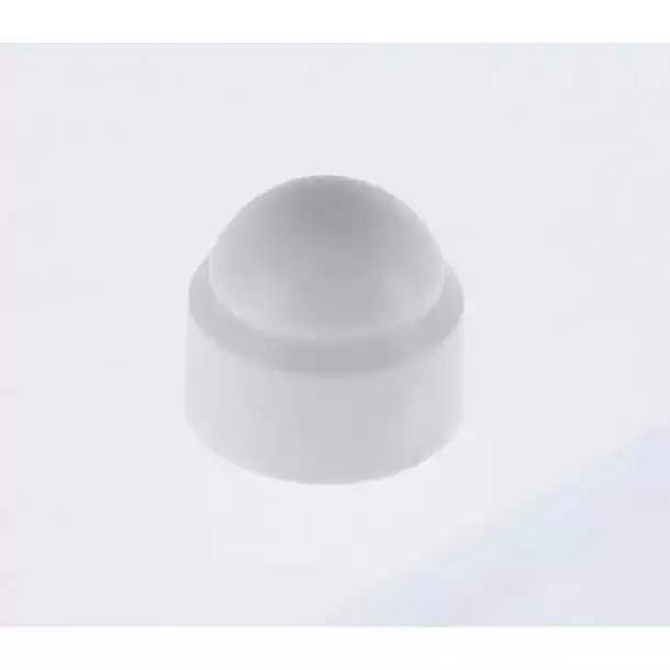 Cache écrou nylon blanc diamètre 12mm Vendu par 100
