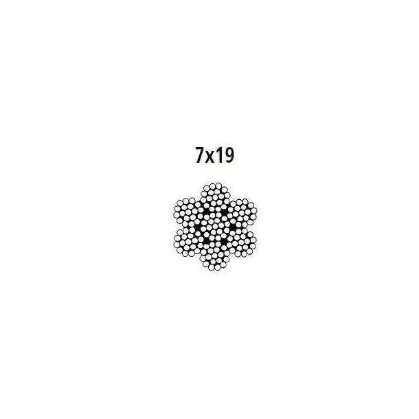 Câble inox extra-souple 7x19 diamètre 2mm bobine de 100m