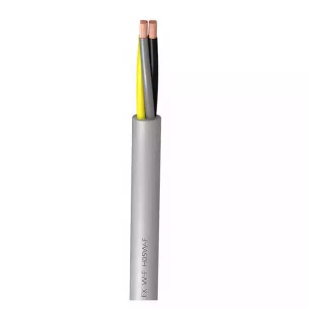 Câble H05VV-F 2x2,5mm2 blanc bobine de 50m
