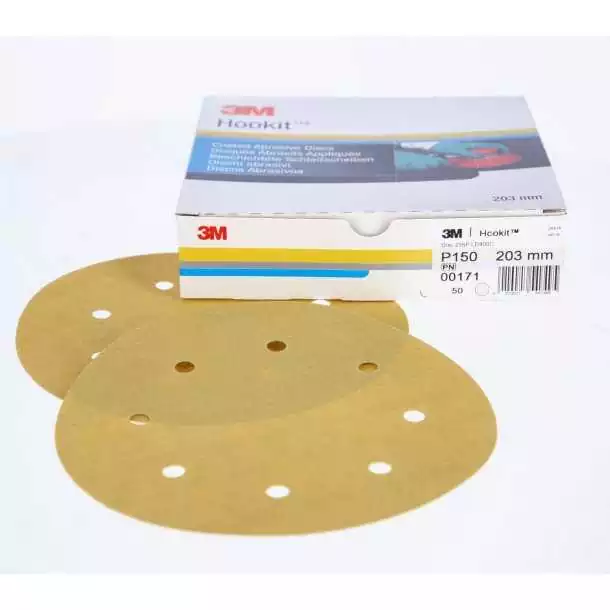 Boite de 50 disques hookit diamètre 203mm P150 8 Trous