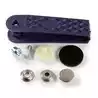 Bouton pression sans couture à visser diamètre 15mm argenté lot de 10