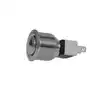 Bouton poussoir on-off chromé pour intégration tableau