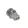 Bouton poussoir mon-off chromé Vendu par 20