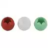 Boule de ferlette ø26mm blanche rouge verte les 6