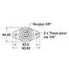 Bornier PowerPost 3/8" 150A
