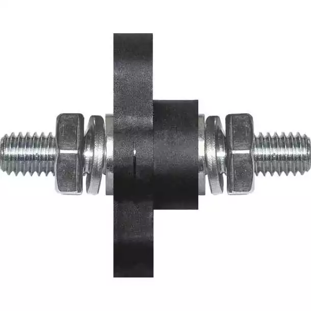 Bornier passe cloison 250A noir Bornier passe cloison 250A noir