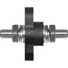 Bornier passe cloison 250A noir