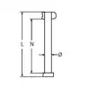 Axe à languette Inox A2 diamètre 6 x 20mm