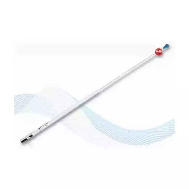 4 Antennes VHF RA1206CR 6db fibre 2,4m avec câble 4,5m embase nylon