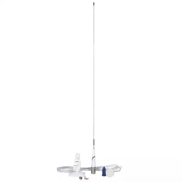 Antenne VHF RA106SLSSB18 3db inox 0,90m avec câble 18m pour voilier