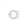 Anneau rond soudé poli A4 diamètre 6 x 45mm