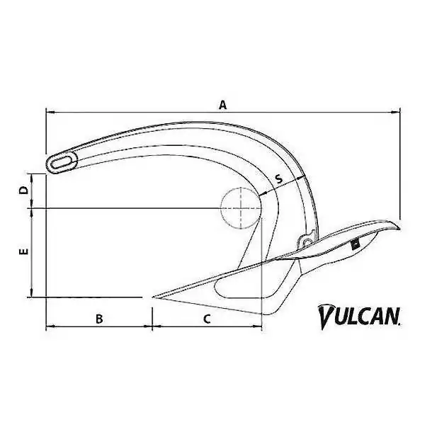 Ancre ROCNA Vulcan acier galvanisé 33kg