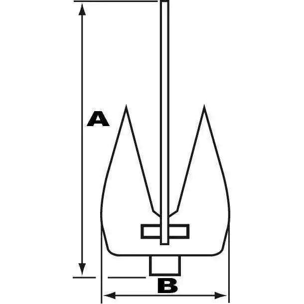 Ancre Britany™ acier galvanisé 16 kg