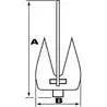 Ancre Britany™ acier galvanisé 14 kg