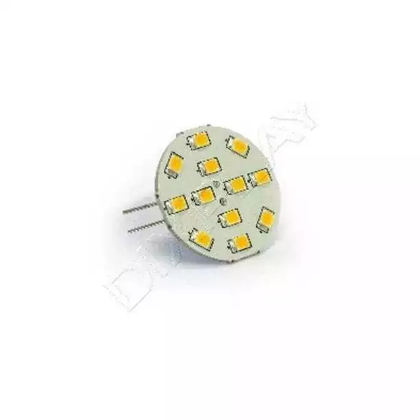Ampoule G4 verticale 8-35V 2W 12 LED blanc froid diamètre 30mm