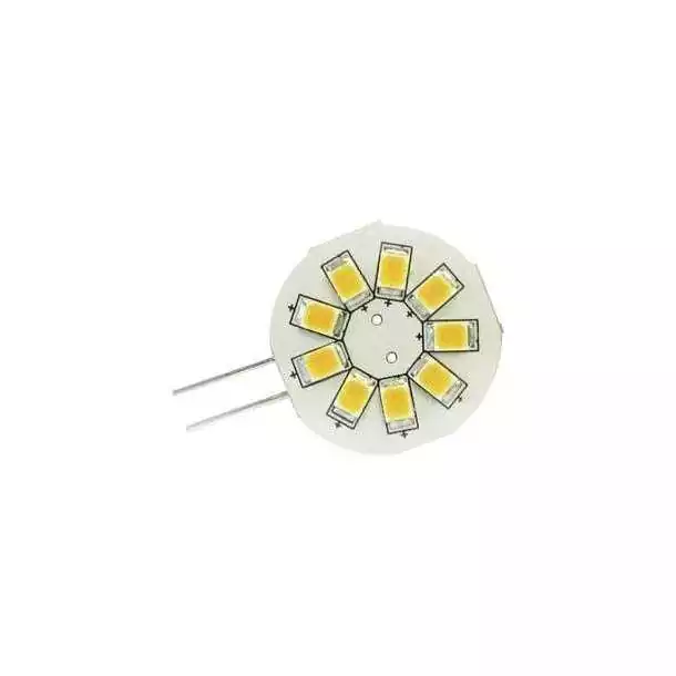 Ampoule G4 verticale 8-35V 1,3W 9 LED blanc froid diamètre 23mm