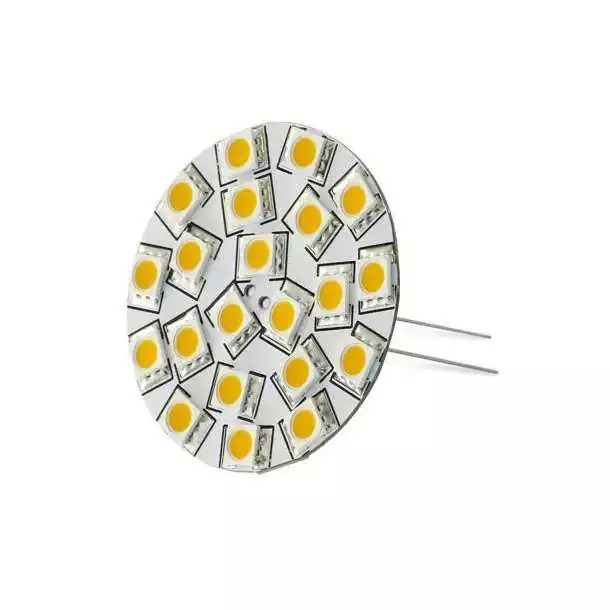 Ampoule G4 verticale 8-35V 3W 21 LED blanc chaud diamètre 35mm