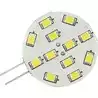 Ampoule G4 horizontale 8-35V 2W 12 LED blanc froid diamètre 30mm