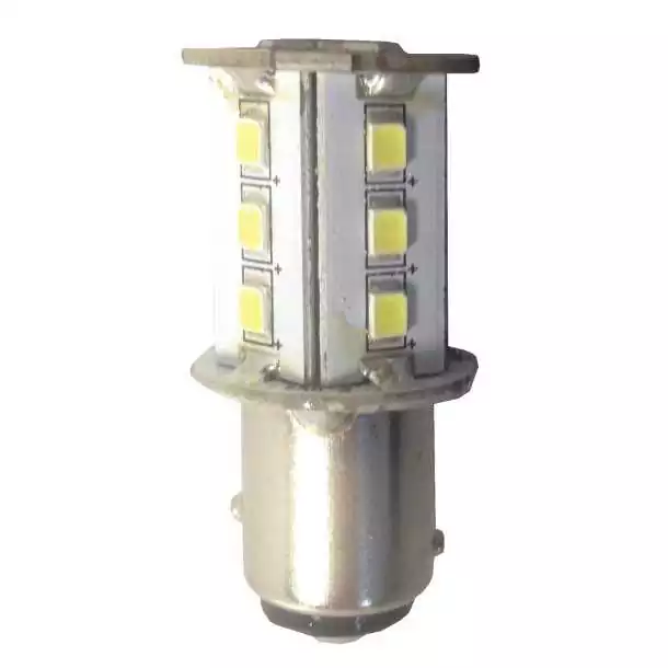 Ampoule BAY15D 8-35V 2,5W 18 LED blanc froid diamètre 22x45mm