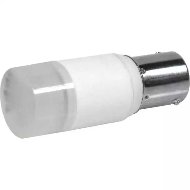 Ampoule BA15S 8-15V 2W 1 LED blanc chaud 54,8x19,7mm