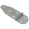 Charnière semi-ronde inox 130x40mm lot de 2
