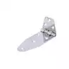 Charnière semi-ovale inox 125x40mm lot de 2