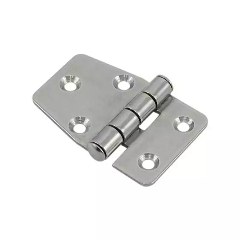 Charnière semi-hexagonale inox 55x40mm lot de 2 Charnière semi-hexagonale inox 55x40mm lot de 2