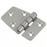 Charnière semi-hexagonale inox 55x40mm lot de 2