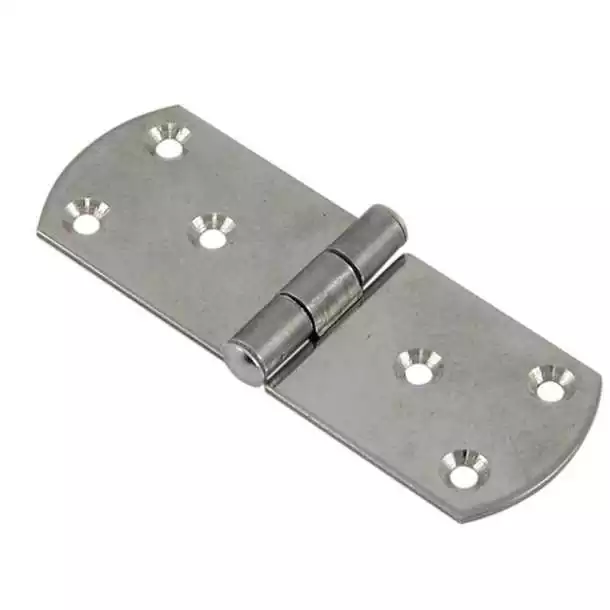 Charnière ronde inox 85x20mm lot de 2