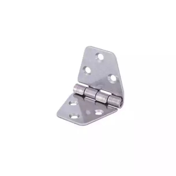 Charnière hexagonale inox 70x40mm lot de 2