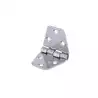 Charnière hexagonale inox 70x40mm lot de 2