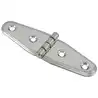 Charnière double ovale inox 105x30mm lot de 2