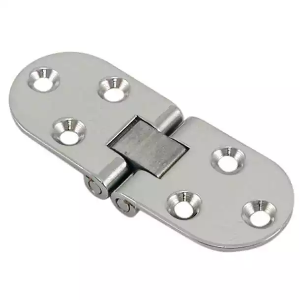 Charnière ronde de table inox 80x30mm lot de 2