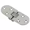 Charnière ronde de table inox 80x30mm lot de 2