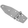 Charnière semi-ovale inox axe imperdable 130x40mm lot de 2