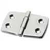Charnière hexagonale inox 70x50mm lot de 2