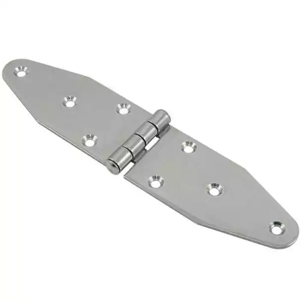 Charnière double ovale inox axe imperdable 180x40mm lot de 2